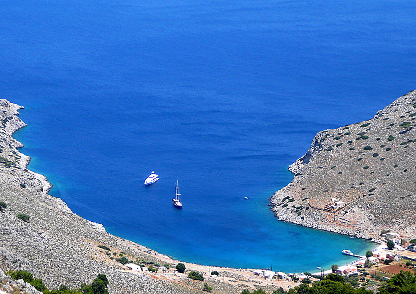 Marathounda beach på Symi.