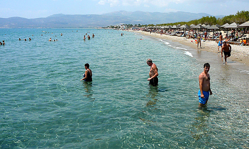 Potokaki beach utanför Pythagorion.