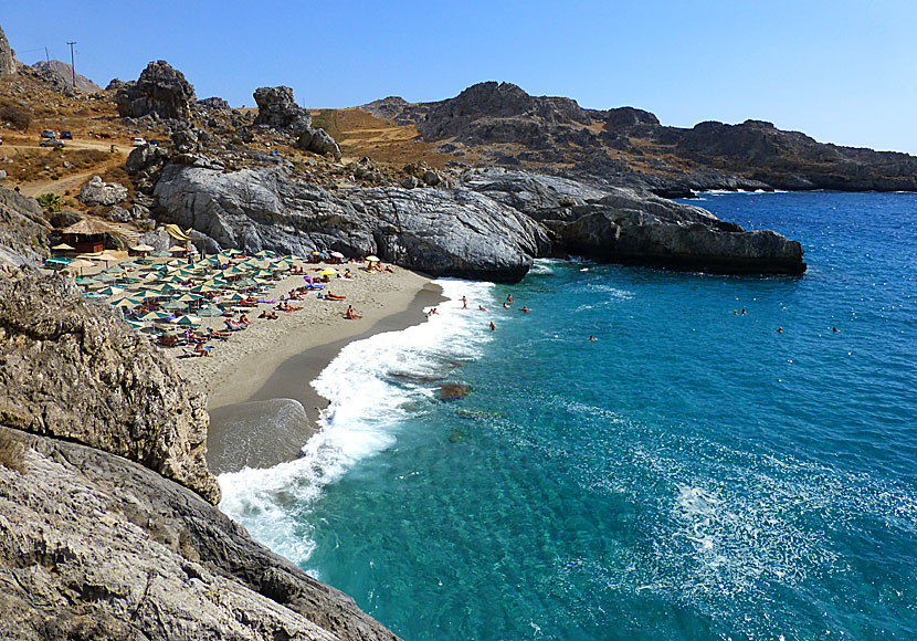 Nudiststranden Amoudaki beach. Plakias. Kreta. 