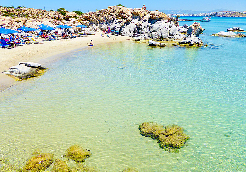 Strandparadiset Kolymbithres i Naoussa på Paros.