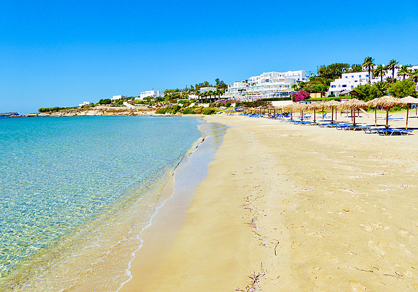 New Golden beach på Paros i Kykladerna.