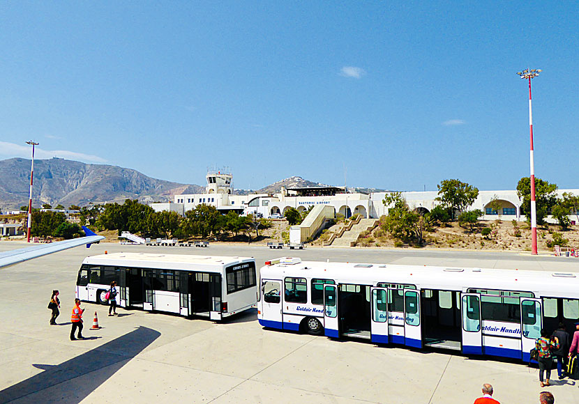 Santorinis flygplats.