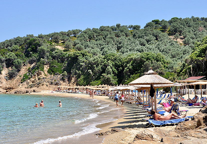 Little Banana beach är Skiathos officiella nudiststrand.