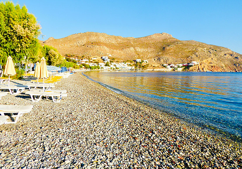 Stranden i Livadia på Tilos.