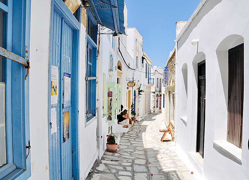 Marmorbyn Pyrgos på Tinos i Grekland.