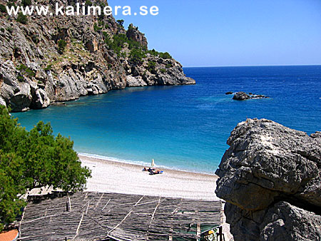 Achata beach p&aring; Karpathos.