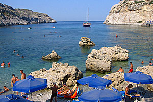 Anthony Quinn beach. Rhodos.
