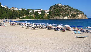 Valtos beach n&auml;ra Parga stad.