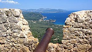 Utsikt &ouml;ver Parga stad fr&aring;n Ali Pashas f&auml;stning.