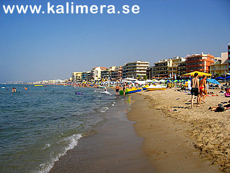 Stranden i Rethymnon. 