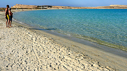 Pori beach p&aring; Koufonissi.