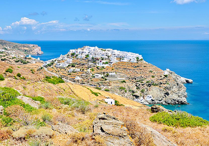 Kastro på Sifnos är en av de finaste byarna i hela Kykladerna. 