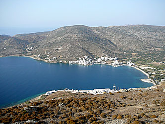 Amorgos dramatiska landskap. (Katapola.)