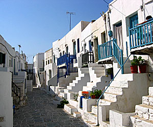 Chora p&aring; Folegandros.