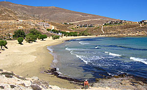 Psili Amos, popul&auml;raste stranden p&aring; Serifos.