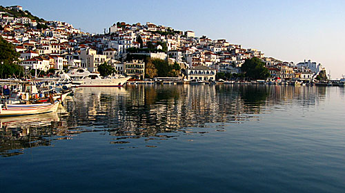 Skopelos stad.
