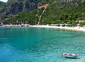 Limnonari - Skopelos b&auml;sta strand.