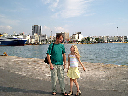 Hamnen i Pireus.