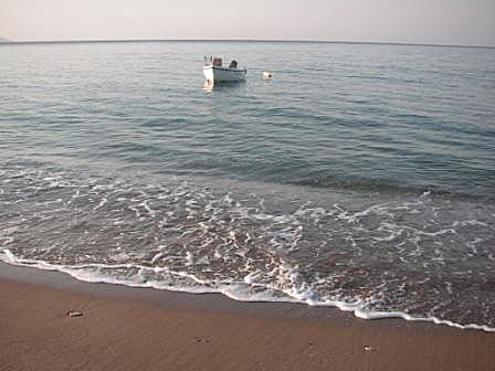 Samos. Stranden i Votsalakia .