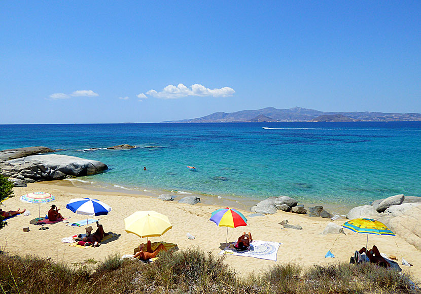 Klippbadet vid Agia Anna p&aring; Naxos.