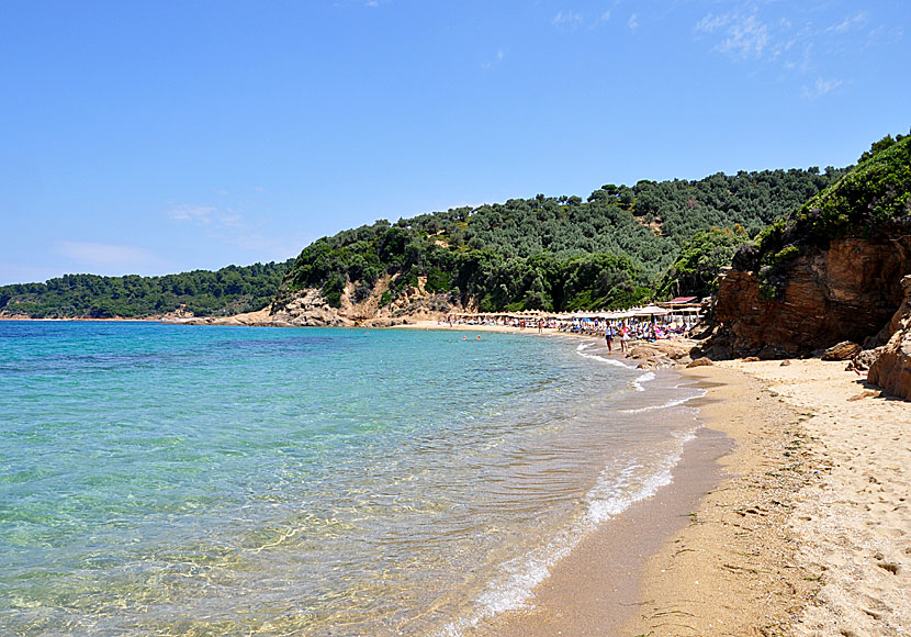 Little banana beach p&aring; Skiathos.