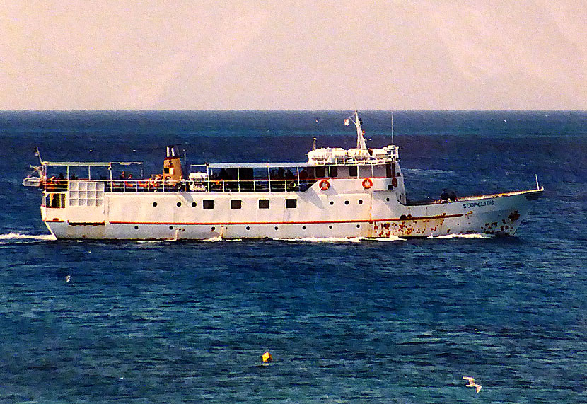 Första gången vi reste till Amorgos gjorde vi det med gamla Express Skopelitis. 