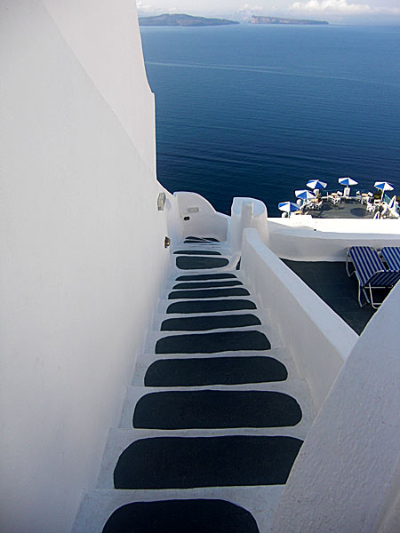 Oia p&aring; Santorini.
