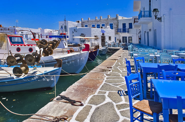 Naoussa p&aring; Paros.