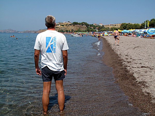 Stranden i Anaxos, Lesbos.