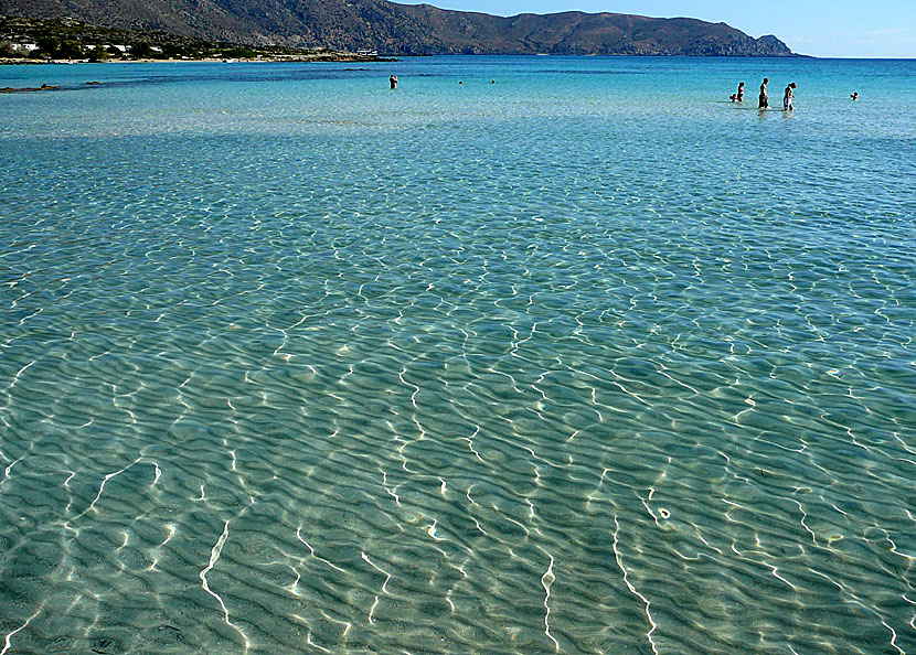 Elafonissi beach på sydvästra Kreta.