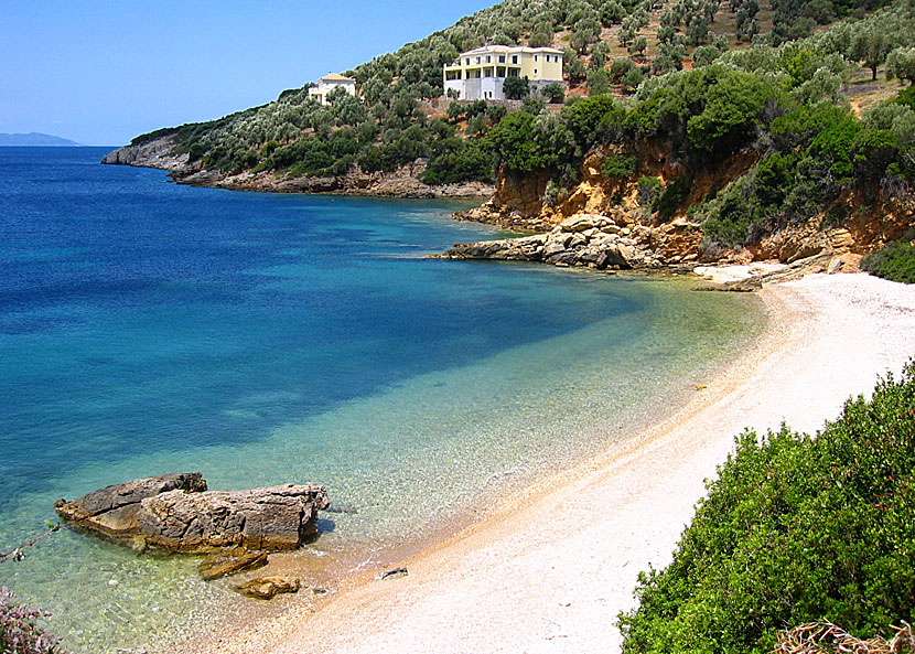 Alonissos bästa stränder. Megali Amos beach.