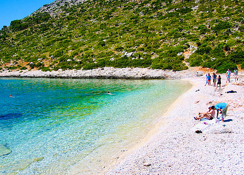 Alonissos bästa stränder. Kyra Panagia beach.