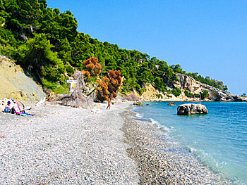 Vythisma beach på Alonissos.