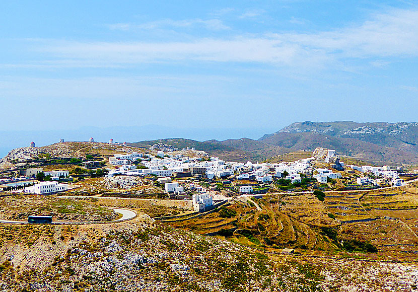 Chora på Amorgos i Grekland.