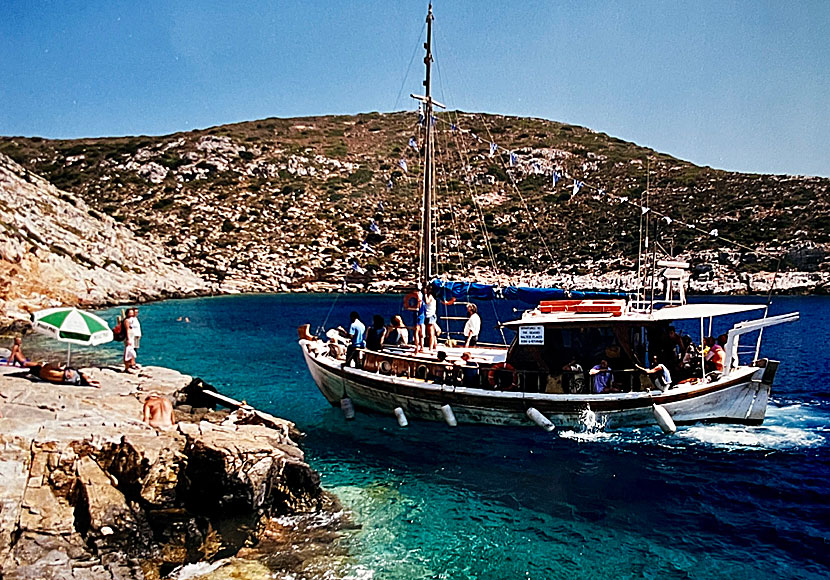 Plakes som ligger efter Maltezi beach i Katapola  på Amorgos.