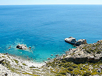 Amoudi beach på Amorgos.