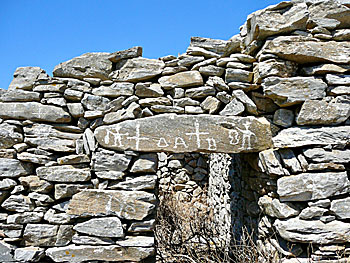 Asfondilitis på Amorgos.