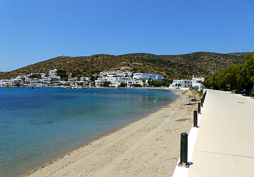 Katapola beach på Amorgos.