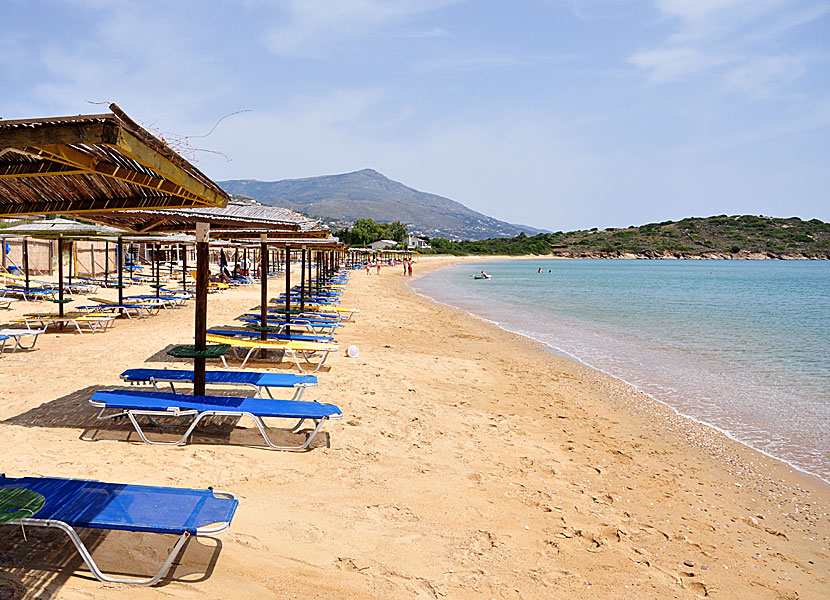 Agios Petros beach på Andros.