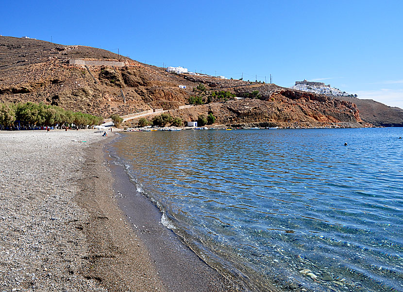 Livadia beach på Astypalea.