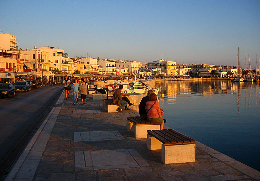 Naxos stad i Grekland.