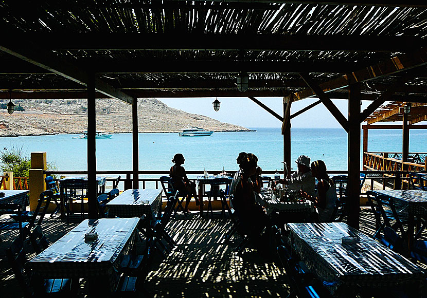 Tavernan vid Pondamos beach.