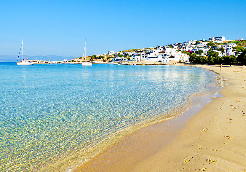 Stavros beach på Donoussa i Kykladerna.