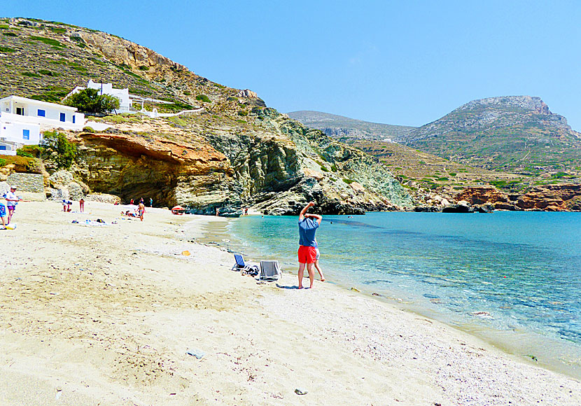 Angali beach på Folegandros.