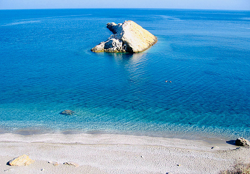 Folegandros bästa stränder. Katergo beach.
