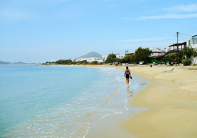 Agia Anna beach på Naxos.