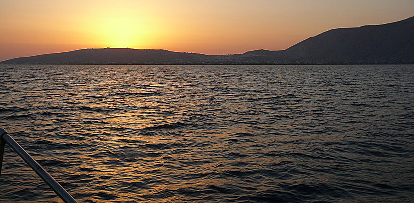 Solnedgång på Santorini.