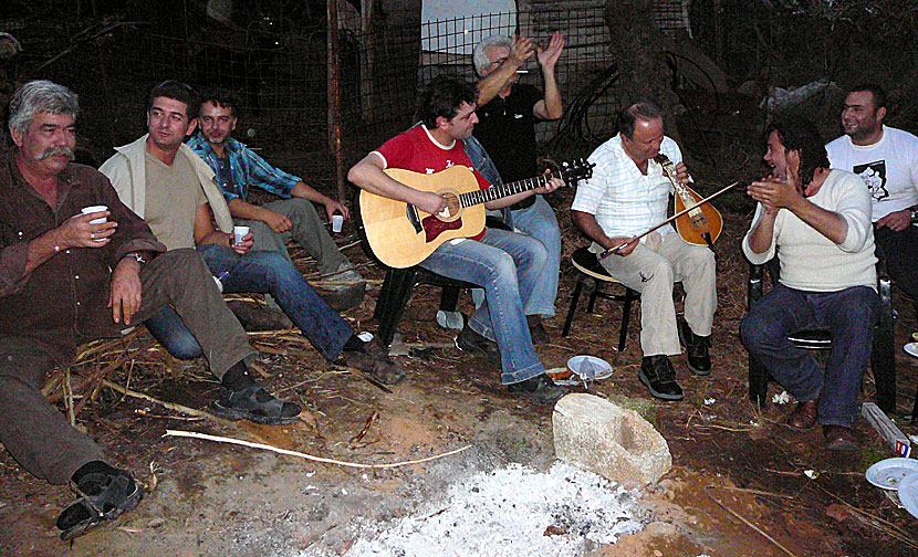 Grekisk livemusik på Kreta. 