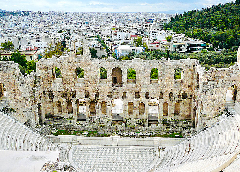 Herodes Atticus Theatre i Aten.