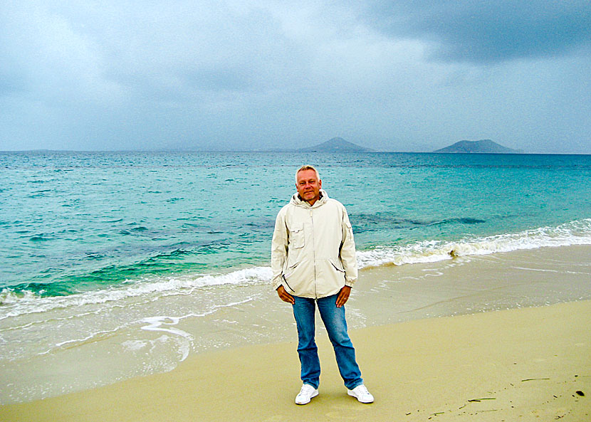 Plaka beach. Naxos. Kalimera.